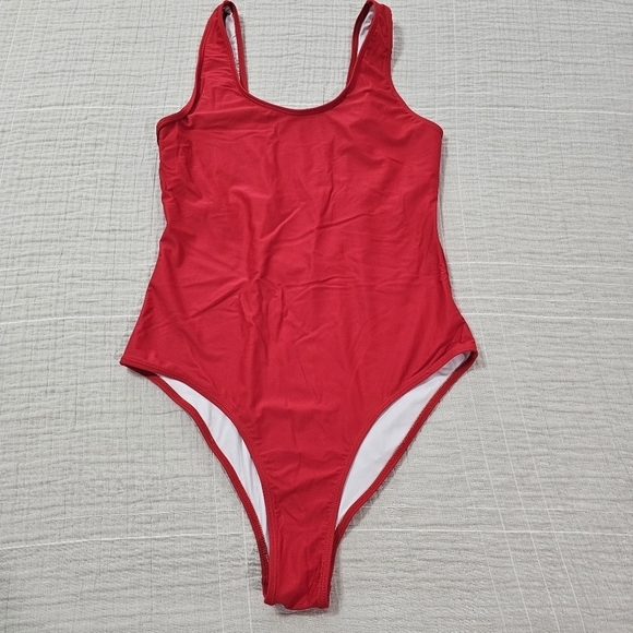 Bellecarrie Retro 80s/90s One Piece High Cut Low Back Swimsuit Size Large - Picture 5 of 11